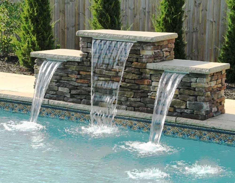 Efectos de agua para piscinas